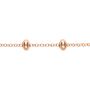 Catenina Love Beats Argento Rosa