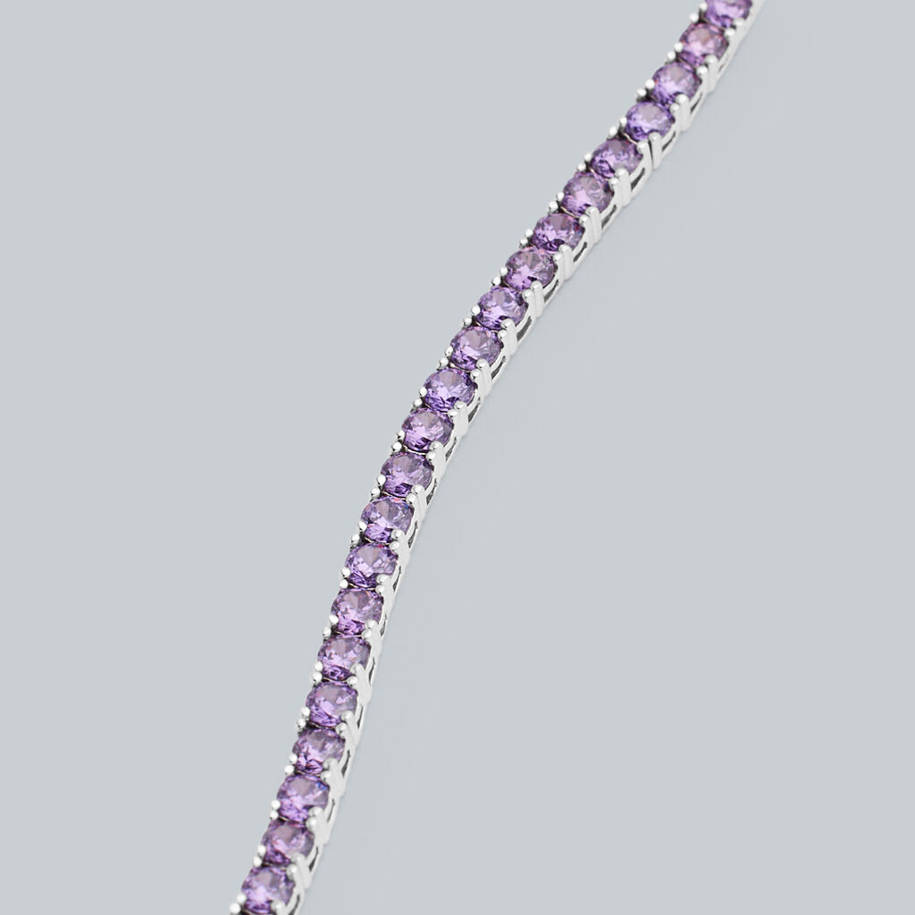 Bracciale Tennis Silver Rainbow Argento Rodiato Cubic Zirconia - Bracciali Tennis Donna | Stroili
