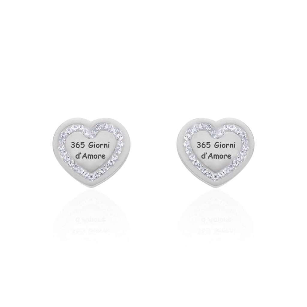 Orecchini Lobo Sunrise Acciaio Cristallo