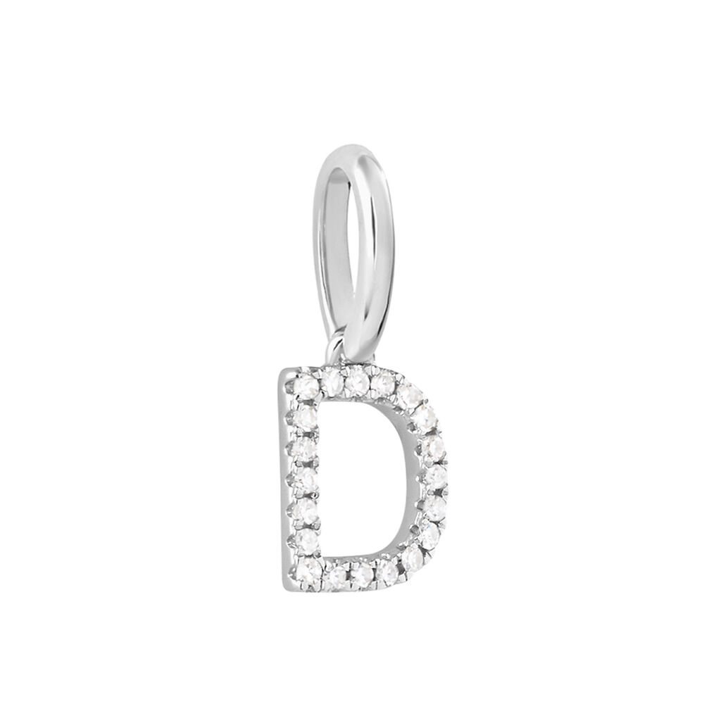Pendente Sophia Oro Bianco Diamante - Ciondoli Donna | Stroili