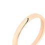 Fede Comoda Leggera Squadrata 3 mm Oro Rosa