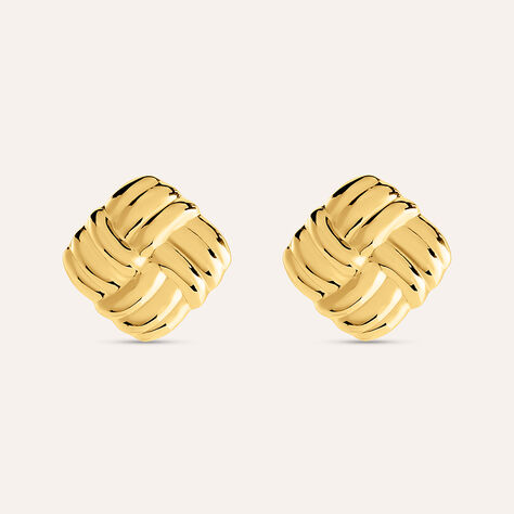 Orecchini Lobo Radiance Acciaio Dorato - Orecchini a Lobo Donna | Stroili