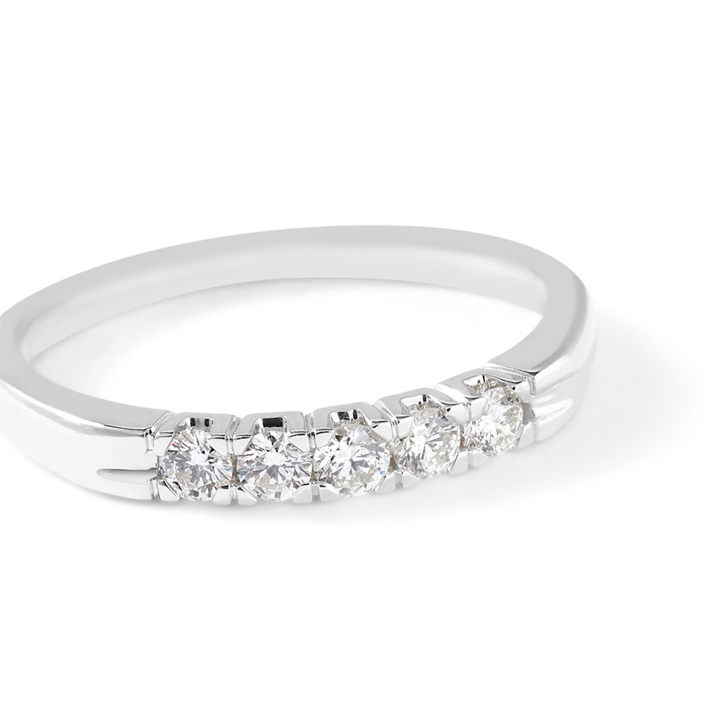 Anello Riviere Firmamenti Oro Bianco Diamante - Anelli Riviere Donna | Stroili