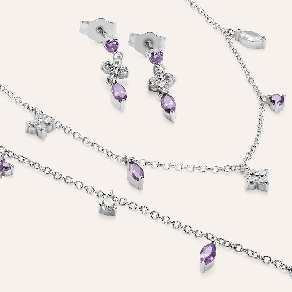 Orecchini Pendenti Silver Elegance Argento Rodiato Cubic Zirconia - Orecchini Pendenti Donna | Stroili