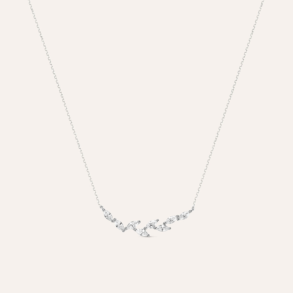 Collana Claire Oro Bianco Cubic Zirconia