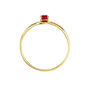 Anello Solitario Charlotte Oro Giallo Rubino