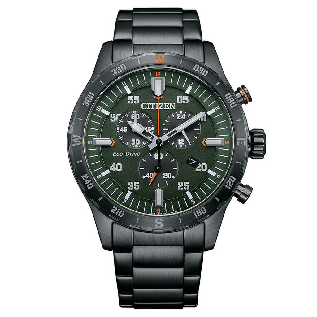 Orologio Eco Drive Citizen Ore Felici At2527-80x - Orologi Cronografo Uomo | Stroili