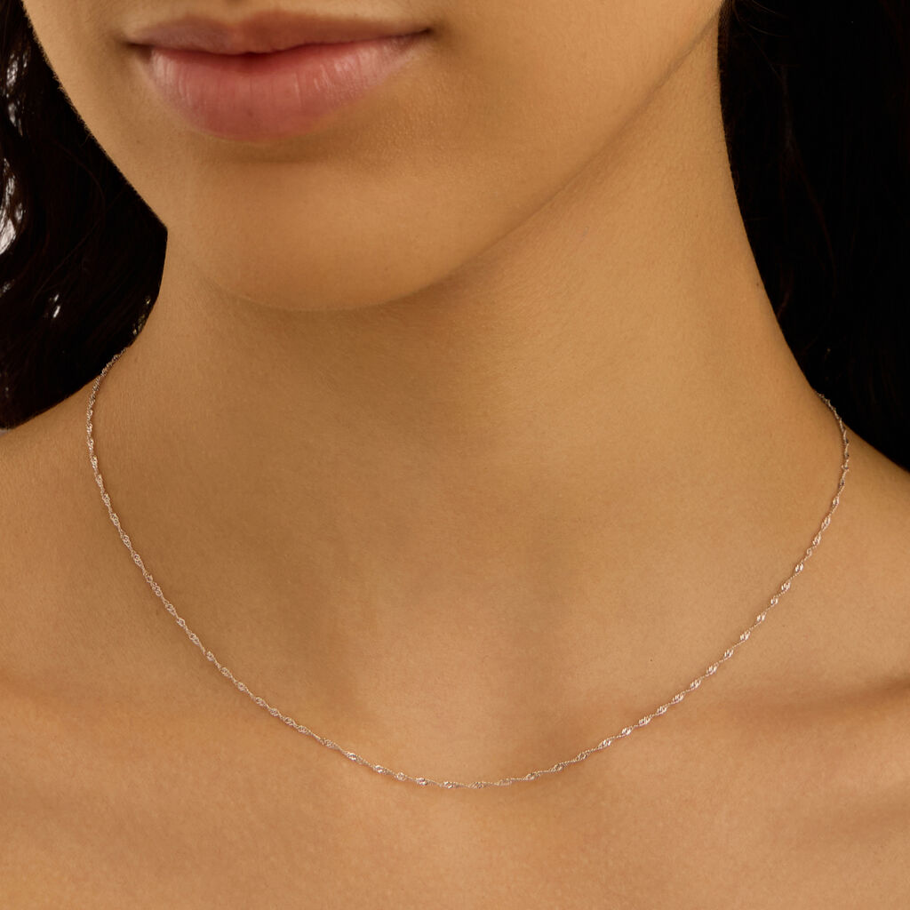 Catenina Gold Essence Oro Bianco - Catenina Donna | Stroili