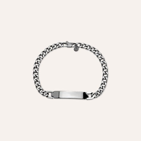 Bracciale Con Targhetta Man Code Acciaio - Bracciali con Incisione Uomo | Stroili