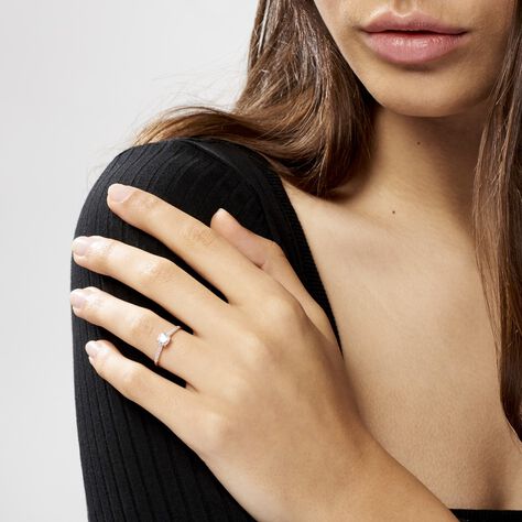 Anello Solitario Claire Oro Rosa Cubic Zirconia - Anelli con Pietre Donna | Stroili