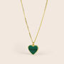 Collana Beverly Oro Giallo Malachite