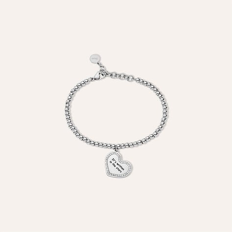 Bracciale Lady Message Acciaio Destiny e Cristalli - Bracciali Donna | Stroili