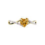 Anello Am&eacute;lie Oro Giallo Citrino Cubic Zirconia
