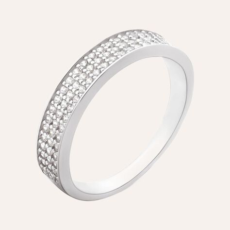 Anello Semi-eternity Silver Shine Argento Rodiato Cubic Zirconia - Anelli con Pietre Donna | Stroili