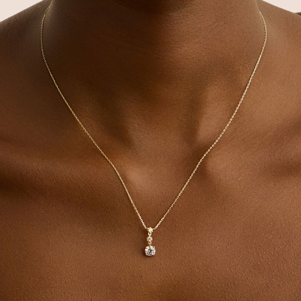 Collana Claire Oro Giallo Cubic Zirconia - Collane Donna | Stroili