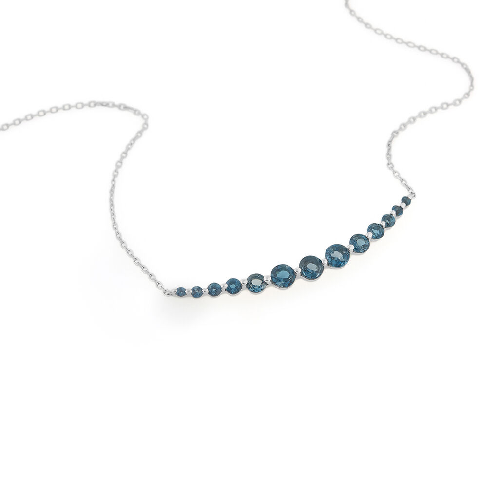 Collana Amélie Oro Bianco Topazio - Collane Donna | Stroili
