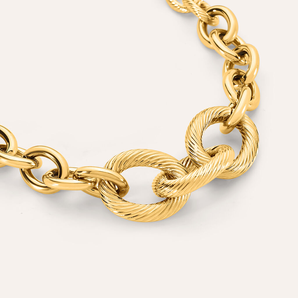 Bracciale Lady Code Acciaio Dorato - Bracciali Donna | Stroili