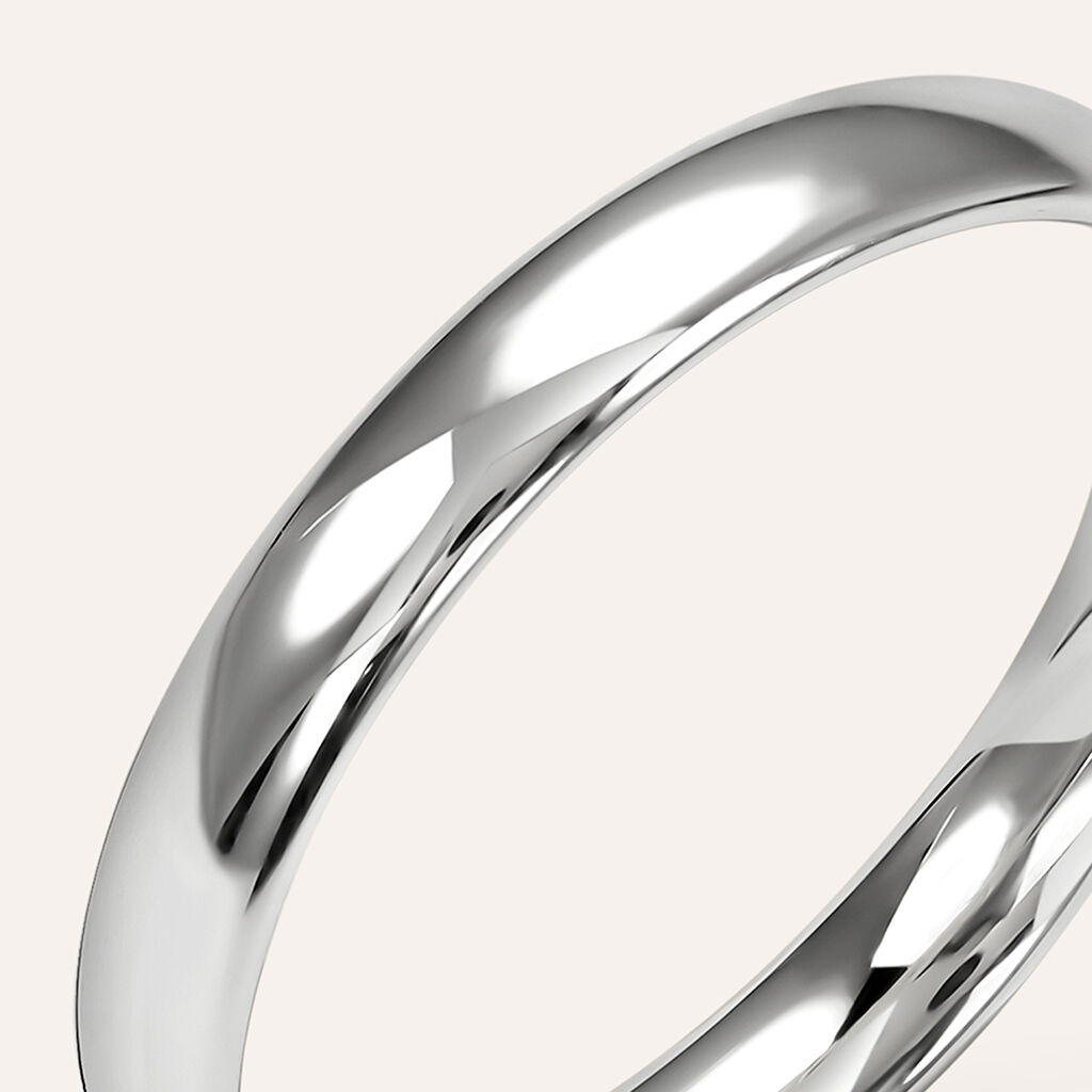 Fede Comoda Leggera 3 mm Oro Bianco