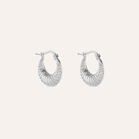 Orecchini A Cerchio Silver Collection Argento Rodiato - Orecchini a Cerchio Donna | Stroili