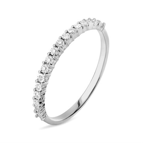 Anello Semi-eternity Sophia Oro Bianco Diamante - Anelli con Pietre Donna | Stroili