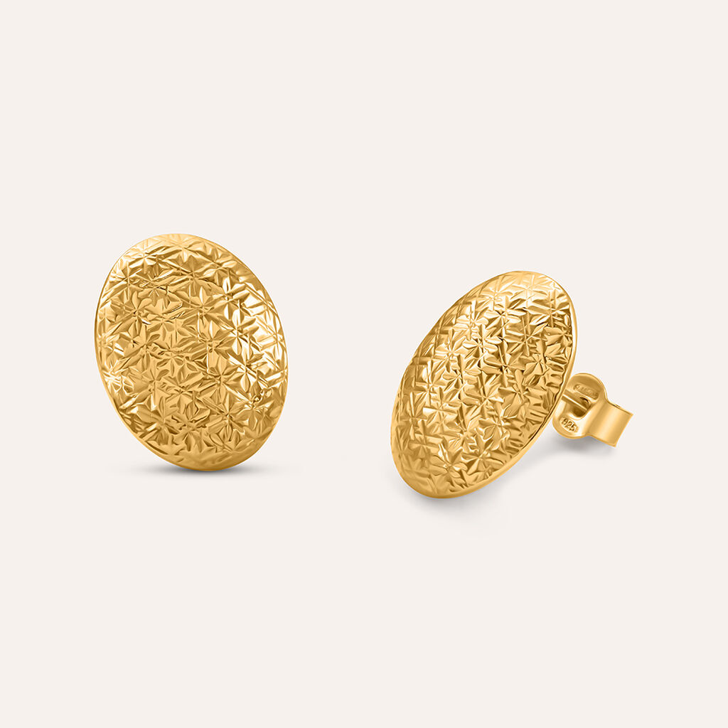 Orecchini Lobo Silver Collection Argento Dorato