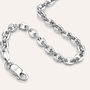 Bracciale Catena Gentleman Argento Rodiato