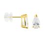 Orecchini Lobo Punto Luce Claire Oro Giallo Cubic Zirconia