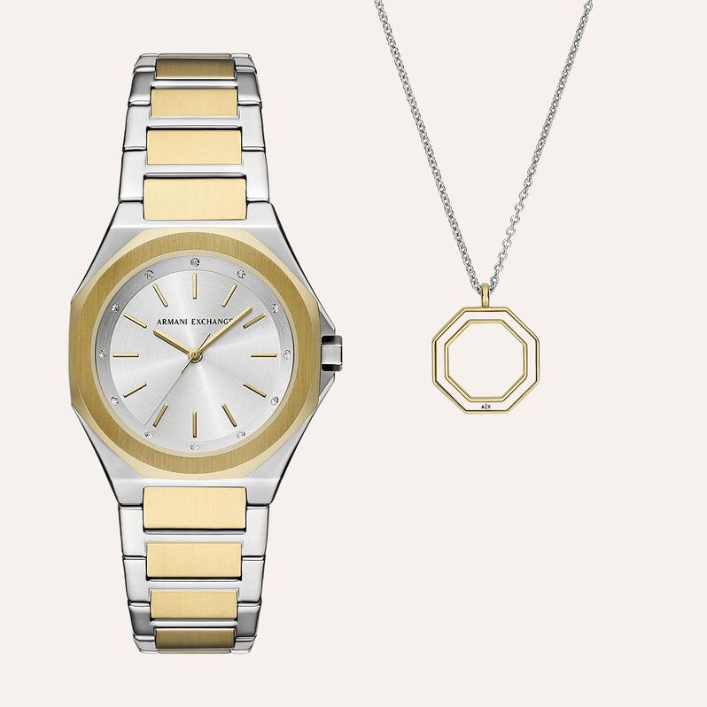 Set Orologio Al Quarzo Armani Exchange Ax7161set - Orologi solo Tempo Donna | Stroili