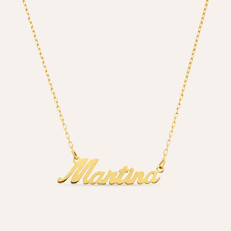 Collana Martina Gold Names Oro Giallo - Collane Unisex | Stroili