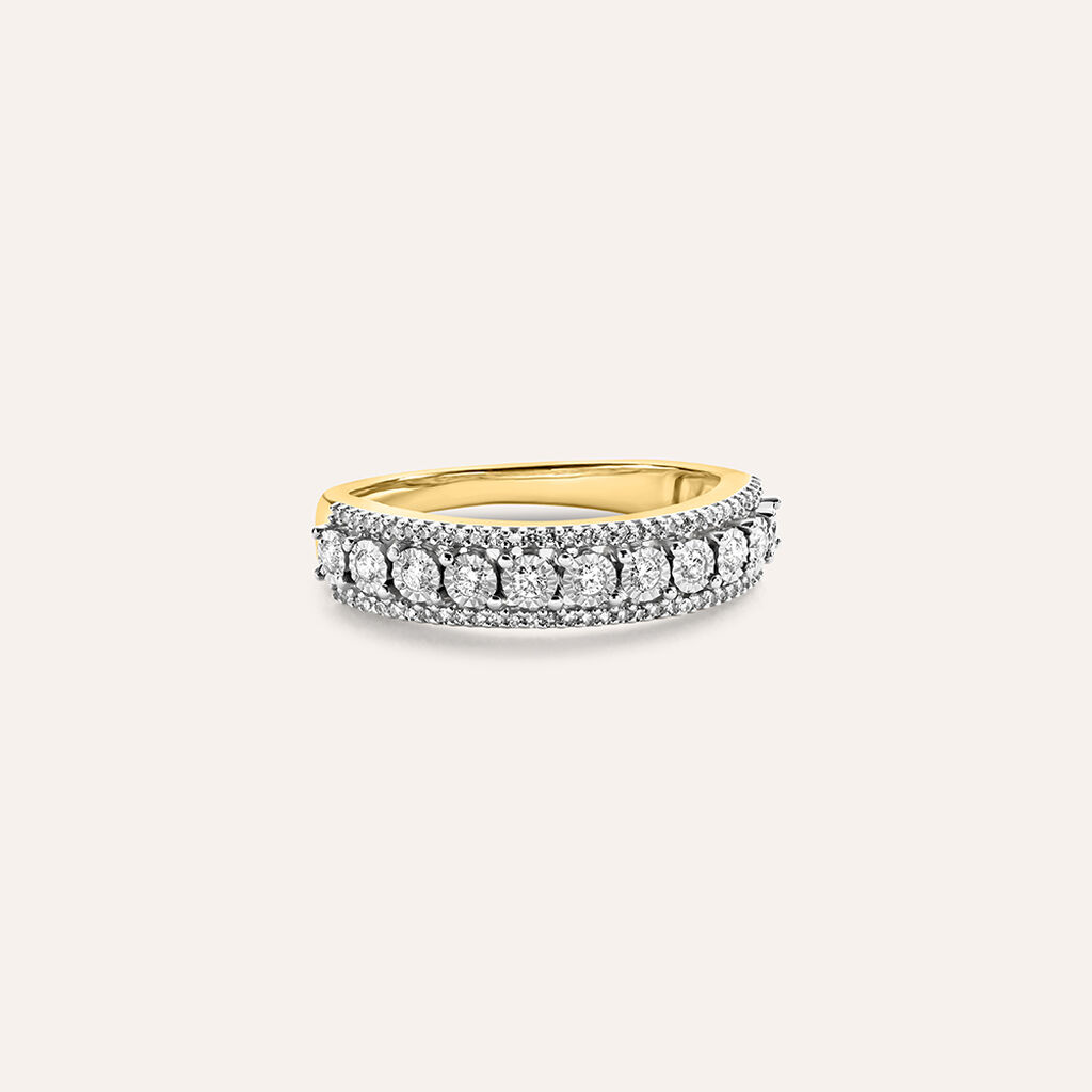 Anello Fascia Sophia Oro Giallo Diamante - Anelli con Pietre Donna | Stroili