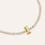 Bracciale Tennis Aura Acciaio Dorato Cubic Zirconia