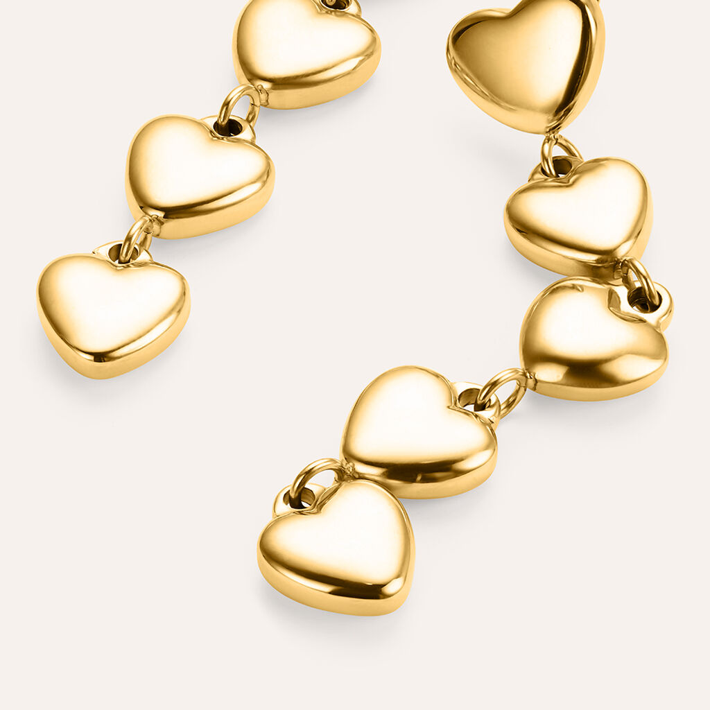 Orecchini Pendenti Radiance Acciaio Dorato