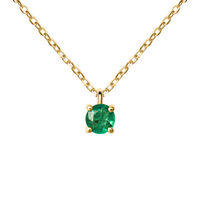 Collana Punto Luce Charlotte Oro Giallo Smeraldo