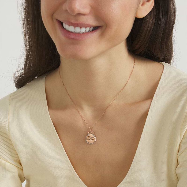 Charm in argento rosato e glitter - Charms Donna | Stroili