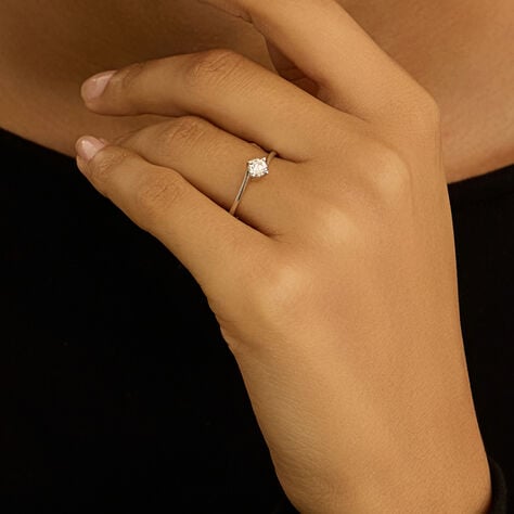 Anello Solitario Valentino Firmamenti Oro Bianco Diamante - Gioielli Donna | Stroili