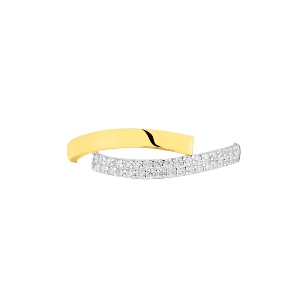 Anello Contrarie Claire Oro Giallo Cubic Zirconia - Anelli con Pietre Donna | Stroili