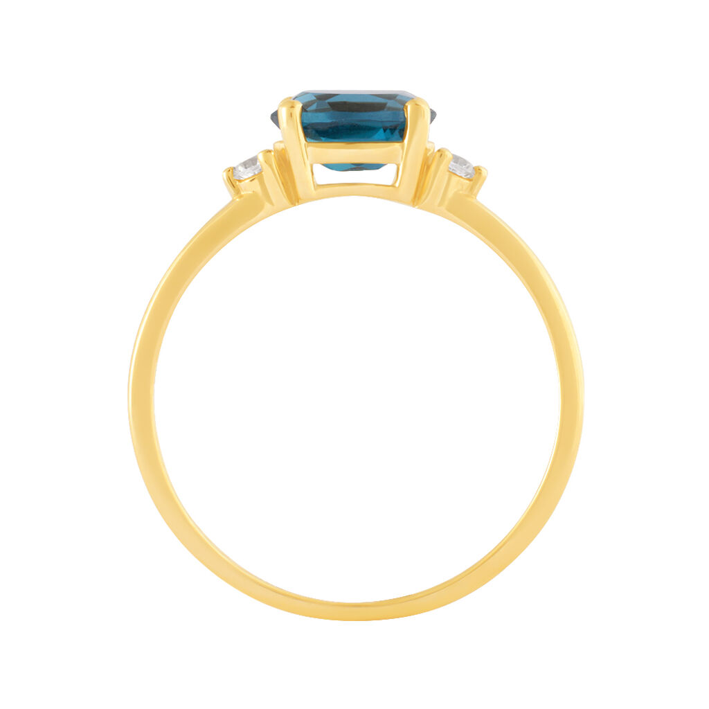 Anello Solitario Amélie Oro Giallo Topazio Cubic Zirconia - Anelli con Pietre Donna | Stroili