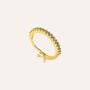 Mono Orecchino A Cerchio Claire Oro Giallo Cubic Zirconia