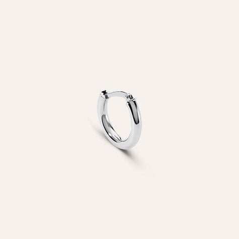 Mono Orecchino A Cerchio Toujours Oro Bianco - Mono Orecchino Unisex | Stroili