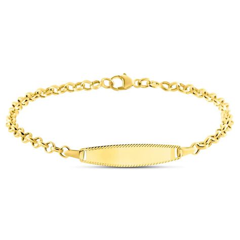Bracciale Con Targhetta Holy Oro Giallo - Bracciali con Incisione Bambino | Stroili