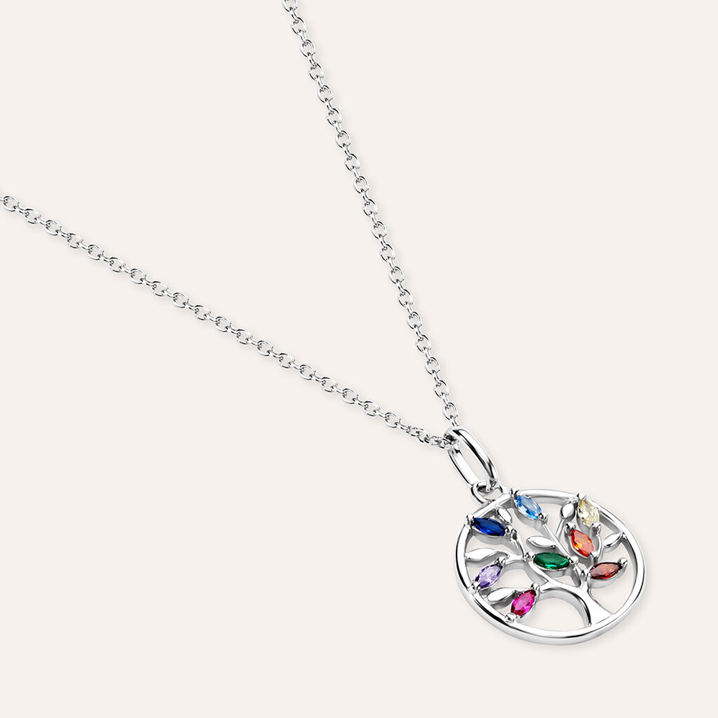 Collana Silver Moments Argento Rodiato Cubic Zirconia