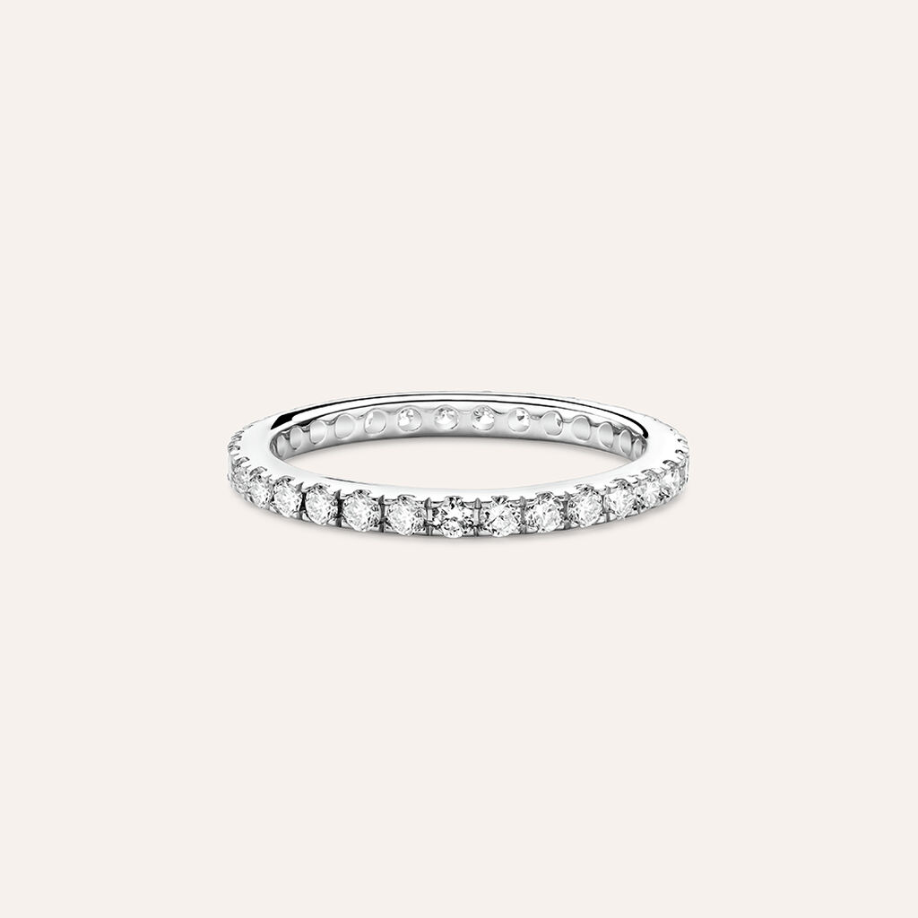 Anello Eternity Diamade Oro Bianco Diamante Lab-Grown - Anelli Eternity Donna | Stroili