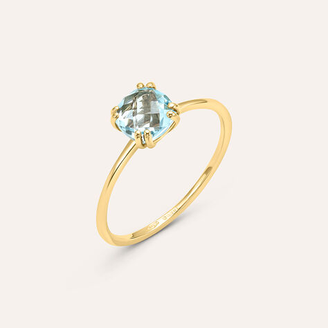 Anello Solitario Amélie Oro Giallo Topazio - Anelli con Pietre Donna | Stroili