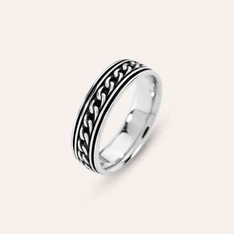 Anello Fantasia Gentleman Argento Rodiato - Anelli Uomo | Stroili