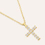 Collana Silver Glow Argento Dorato Cubic Zirconia