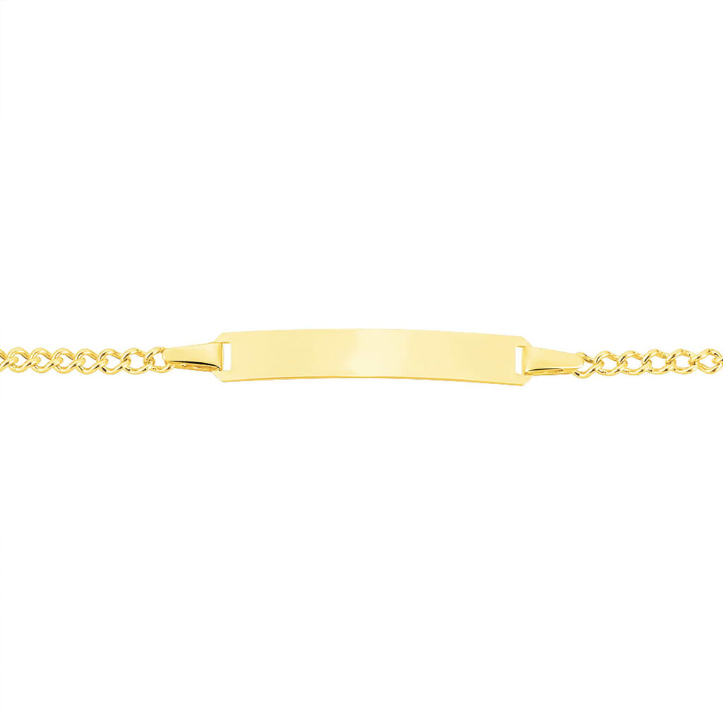 Bracciale Con Targhetta Holy Oro Giallo - Bracciali con Incisione Bambino | Stroili