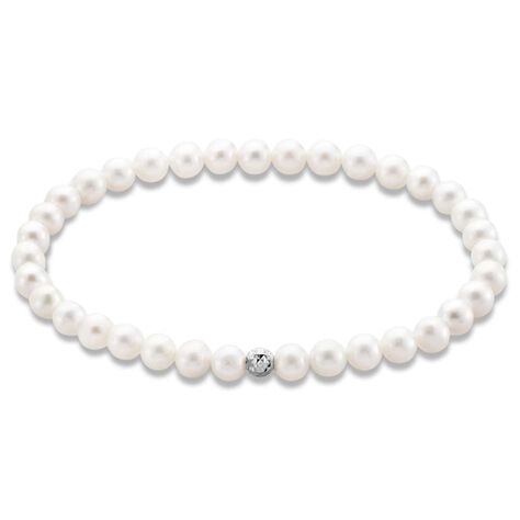 Bracciale Gabrielle Oro Bianco Perla D'Acqua Dolce - Bracciali Donna | Stroili