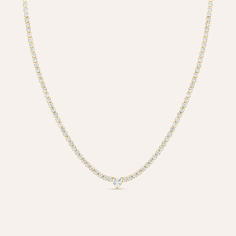 Collana Lady Chic Acciaio Dorato Cristallo - Collane Donna | Stroili