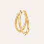 Orecchini A Cerchio Radiance Acciaio Dorato