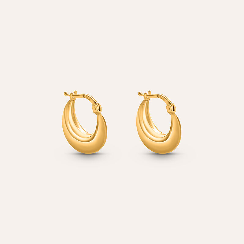 Orecchini A Cerchio Silver Collection Argento Dorato - Gioielli Donna | Stroili
